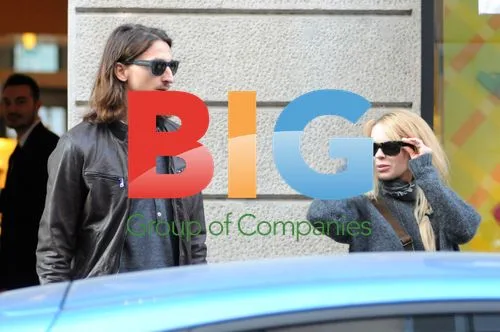 Zlatan Ibrahimovic Shopping with Wife in Milan