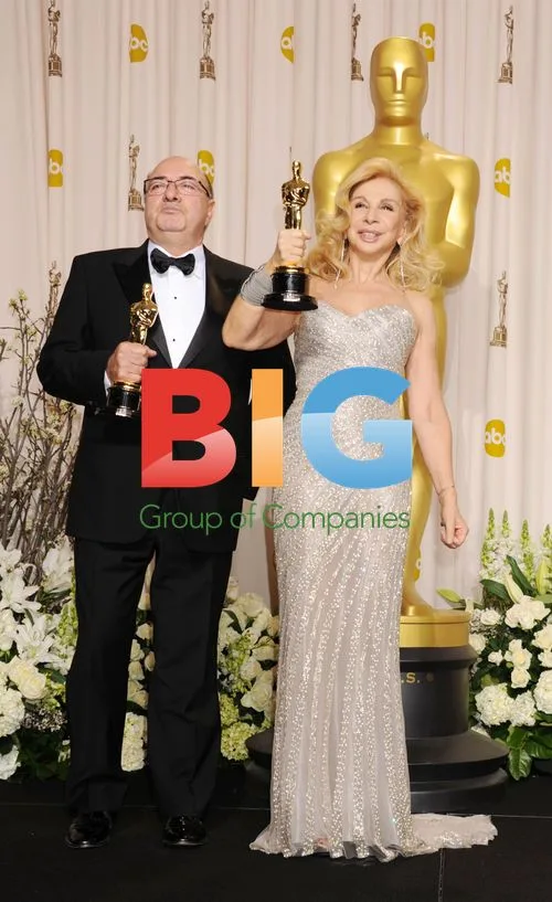 Dante Ferretti and Francesca Lo Schiavo at Oscars