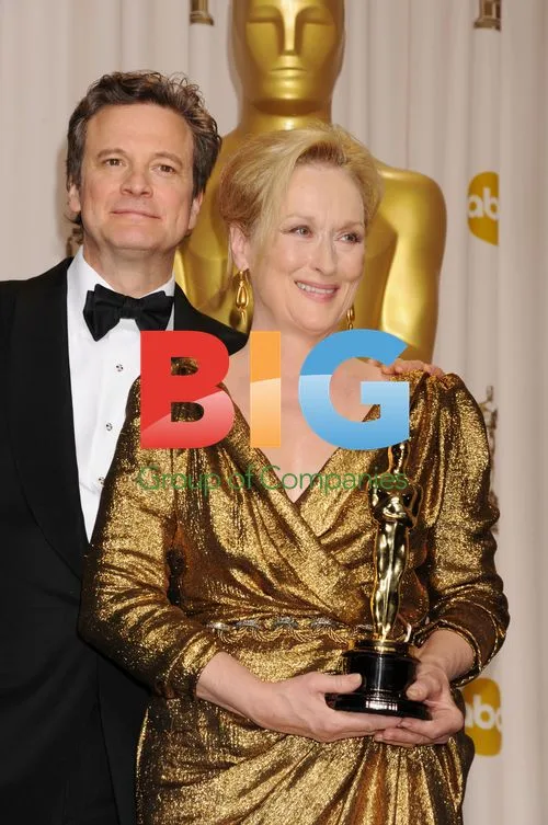 Colin Firth and Meryl Streep at 84th Oscars