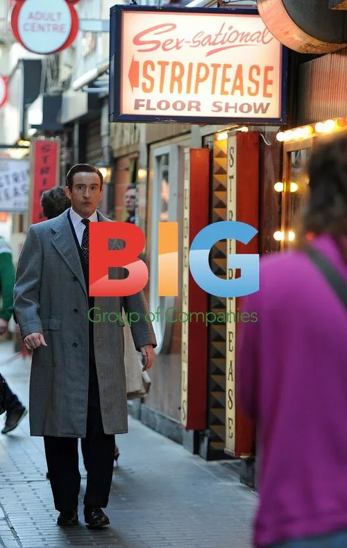 Steve Coogan and Anna Friel on set of 'The King of Soho'