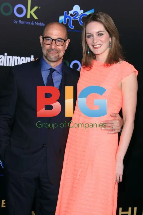 Stanley Tucci and Felicity Blunt at 'The Hunger Games' premiere