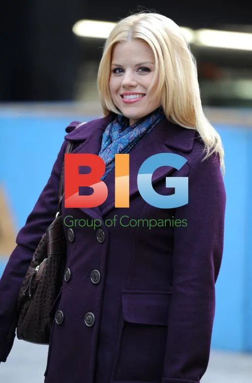 Megan Hilty on the set of Smash
