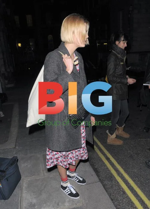Agyness Deyn Leaving Theatre After Performance