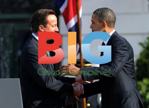 Obama and Cameron Shake Hands