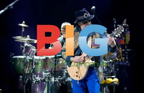 Carlos Santana Performing in Concert in Mexico