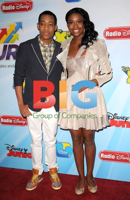 Tyler James Williams and Coco Jones at Disney Kids Upfront