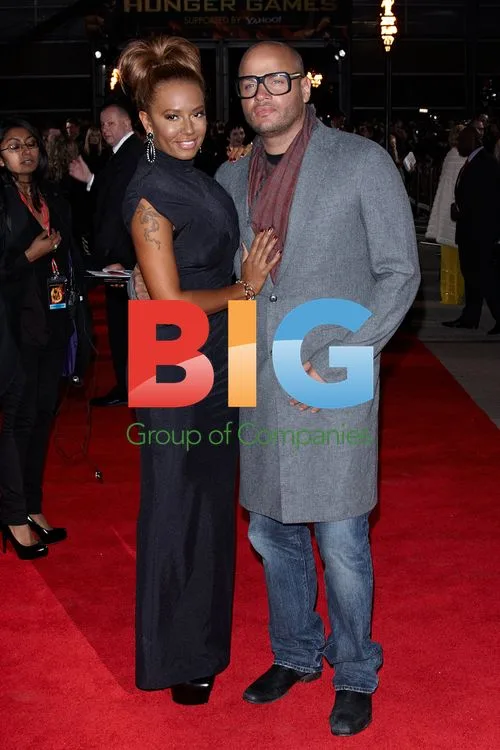 Mel B & Stephen Belafonte at The Hunger Games Premiere