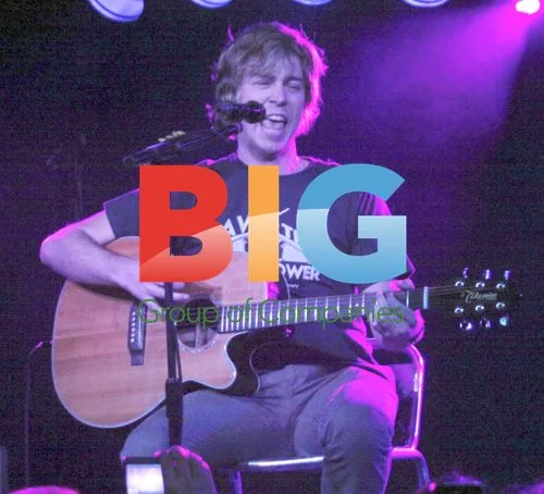 James Bourne of Busted performs in Manchester