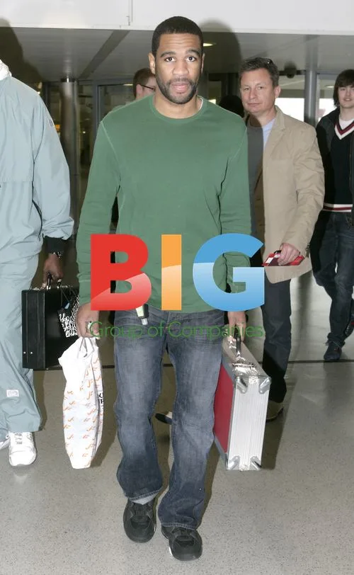 Amir Khan and Lamont Peterson at Heathrow