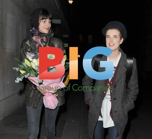 Agyness Deyn and Melanie Gray Leaving Studio