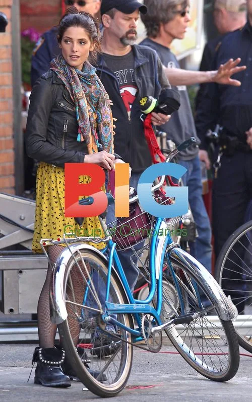 Ashley Greene on 'Americana' Set