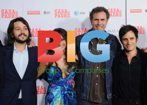 Diego Luna, Genesis Rodriguez, Will Ferrell and Gael Garcia Bernal at Casa De Mi Padre premiere