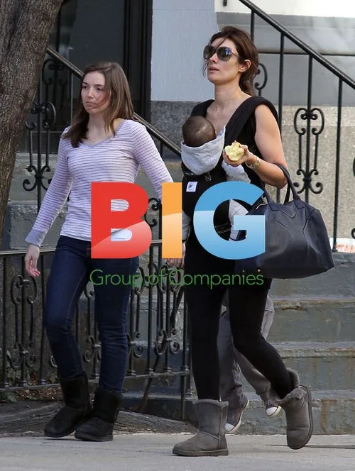 Jean Reno and family in NYC
