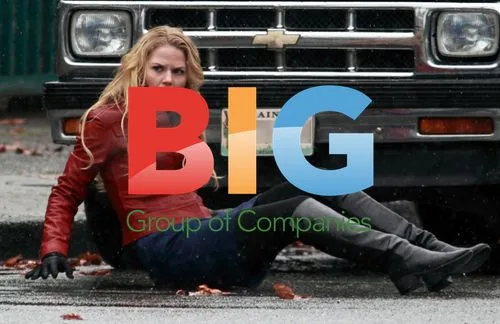 Once Upon A Time stars on rainy set
