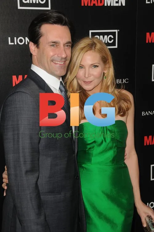 Jon Hamm and Jennifer Westfeldt at 'Mad Men' Season 5 Premiere