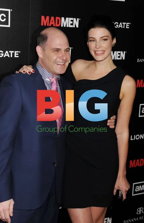 Jessica Pare and Matthew Weiner at 'Mad Men' Season 5 Premiere