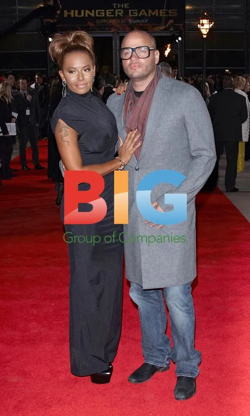 Mel B and Stephen Belafonte at Hunger Games Premiere