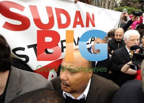 George Clooney joins protest rally at Sudanese Embassy