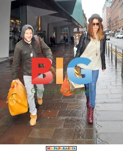 Matt Cardle and girlfriend Sarah Robertson in Glasgow