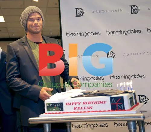 Kellan Lutz Celebrates Birthday at Bloomingdale's