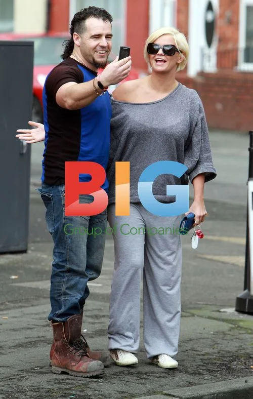 Kerry Katona and boyfriend at her mom's house