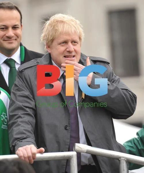 Boris Johnson at St Patrick's Day Parade