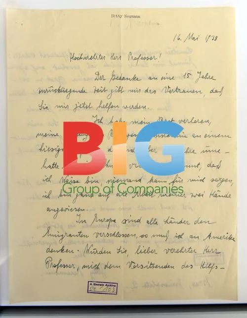 Einstein letters from mistress on display