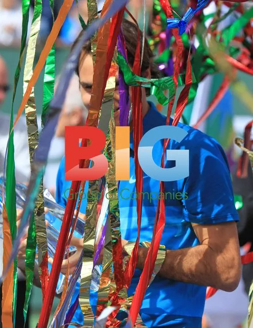 John Isner and Roger Federer at Indian Wells