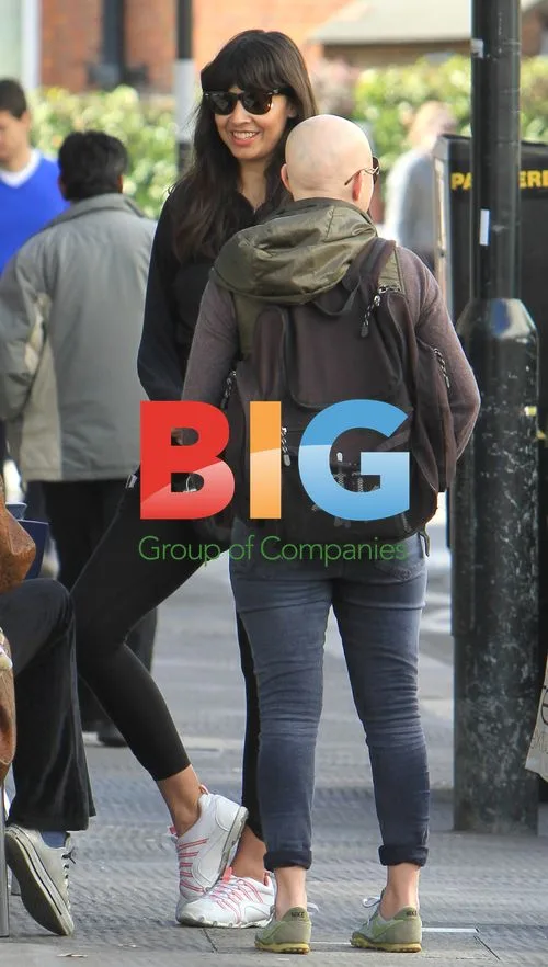 Gail Porter and Jameela Jamil chatting in London