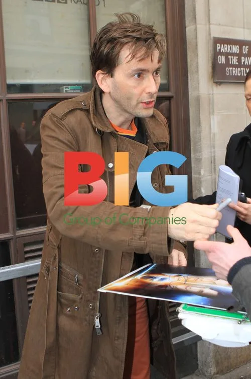 David Tennant Arrives at BBC Radio 1 Studios