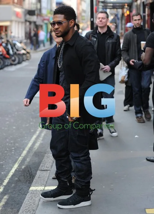 Usher Spotted in London