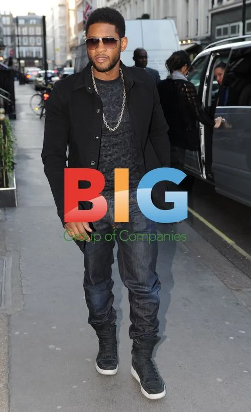 Usher Spotted in London