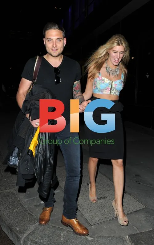 Francesca Cheska Hull leaving Playboy club