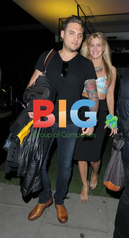 Francesca Cheska Hull Leaving Playboy Club