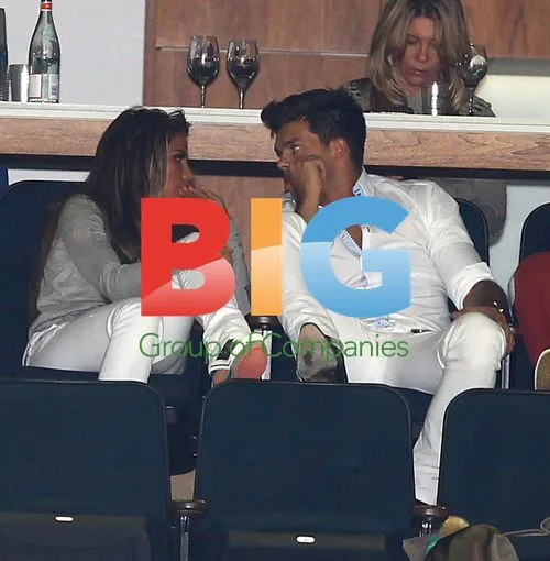 Katie Price and Leandro Penna at Polo Match