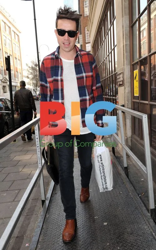 DJ Nick Grimshaw at BBC Radio 1
