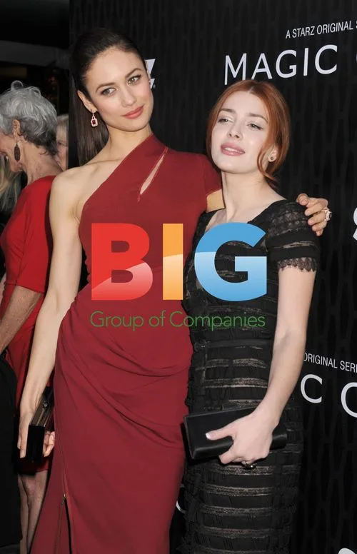 Olga Kurylenko and Elena Satine at 'Magic City' LA Premiere