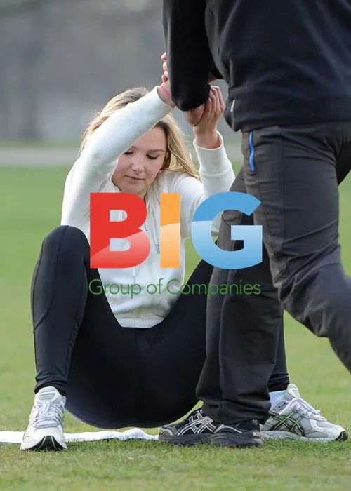 Amber Atherton Working Out in London Park