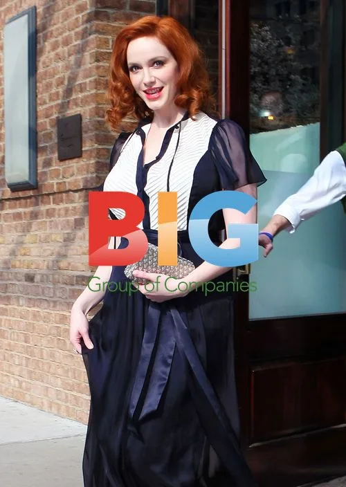 Christina Hendricks Leaves Hotel in NYC