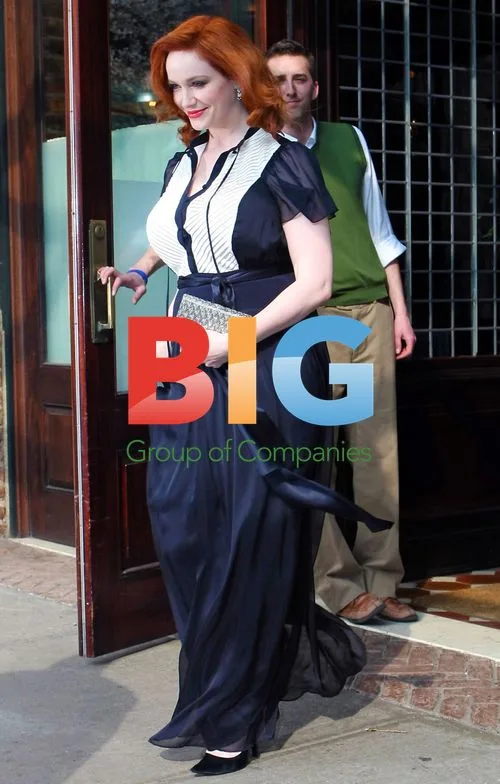 Christina Hendricks Leaves Hotel in NYC