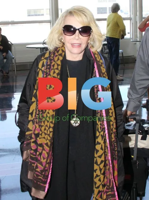 Joan Rivers Arrives at Airport