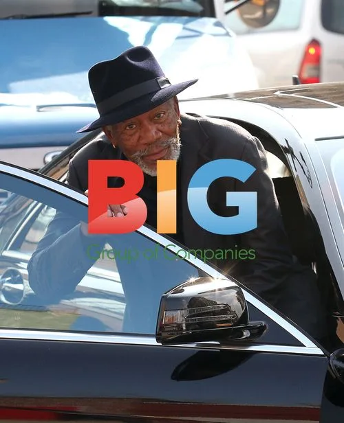 Morgan Freeman on set of 'Now You See Me'