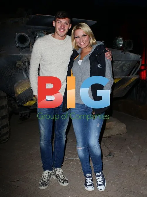 Kirk Norcross and Sam Faiers at Alton Towers