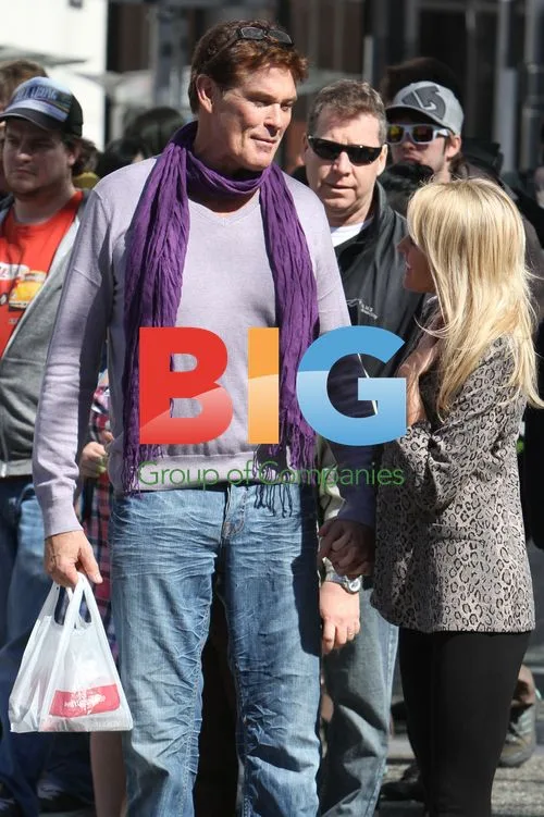 David Hasselhoff and girlfriend Hayley Roberts in Vancouver