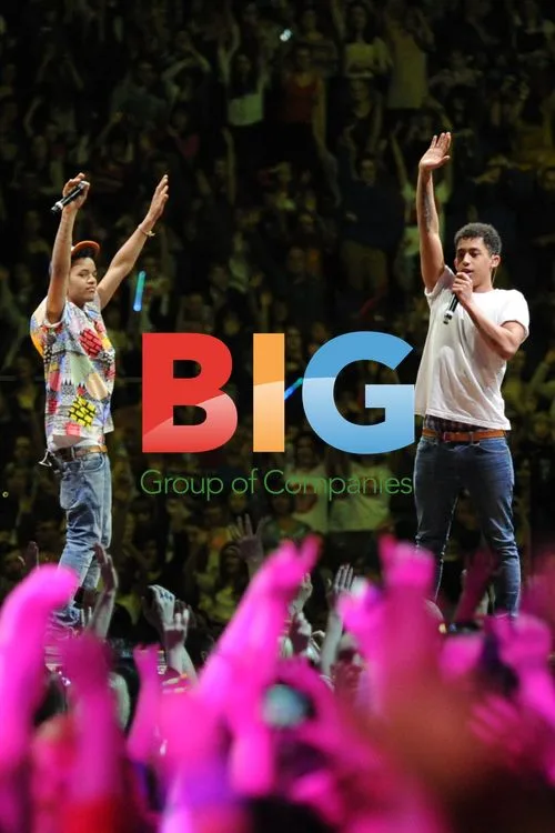Rizzle Kicks on stage at Sport Relief concert
