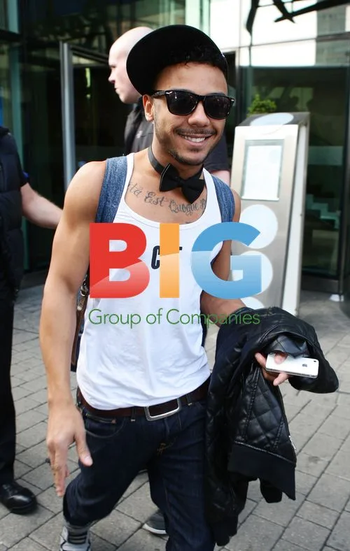 Marcus Collins Leaving Hotel