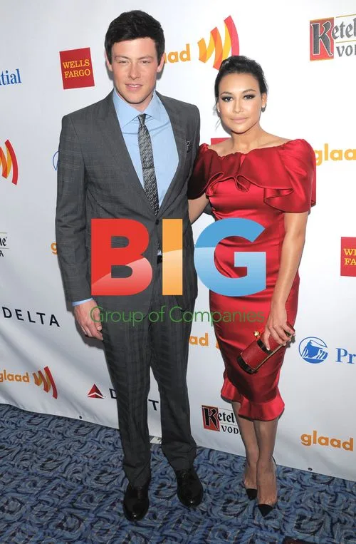 Cory Monteith and Naya Rivera at GLAAD Media Awards