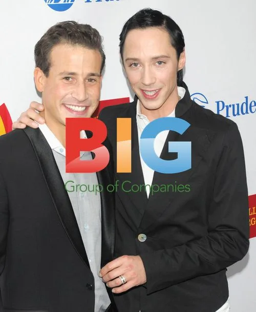 Johnny Weir and Victor Voronov at GLAAD Media Awards