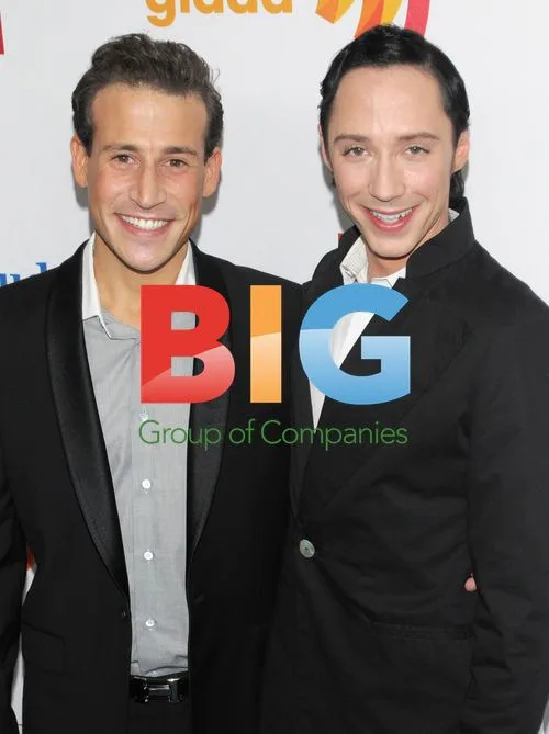 Johnny Weir and Victor Voronov at GLAAD Media Awards