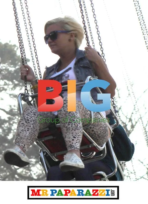Kerry Katona and boyfriend at Alton Towers